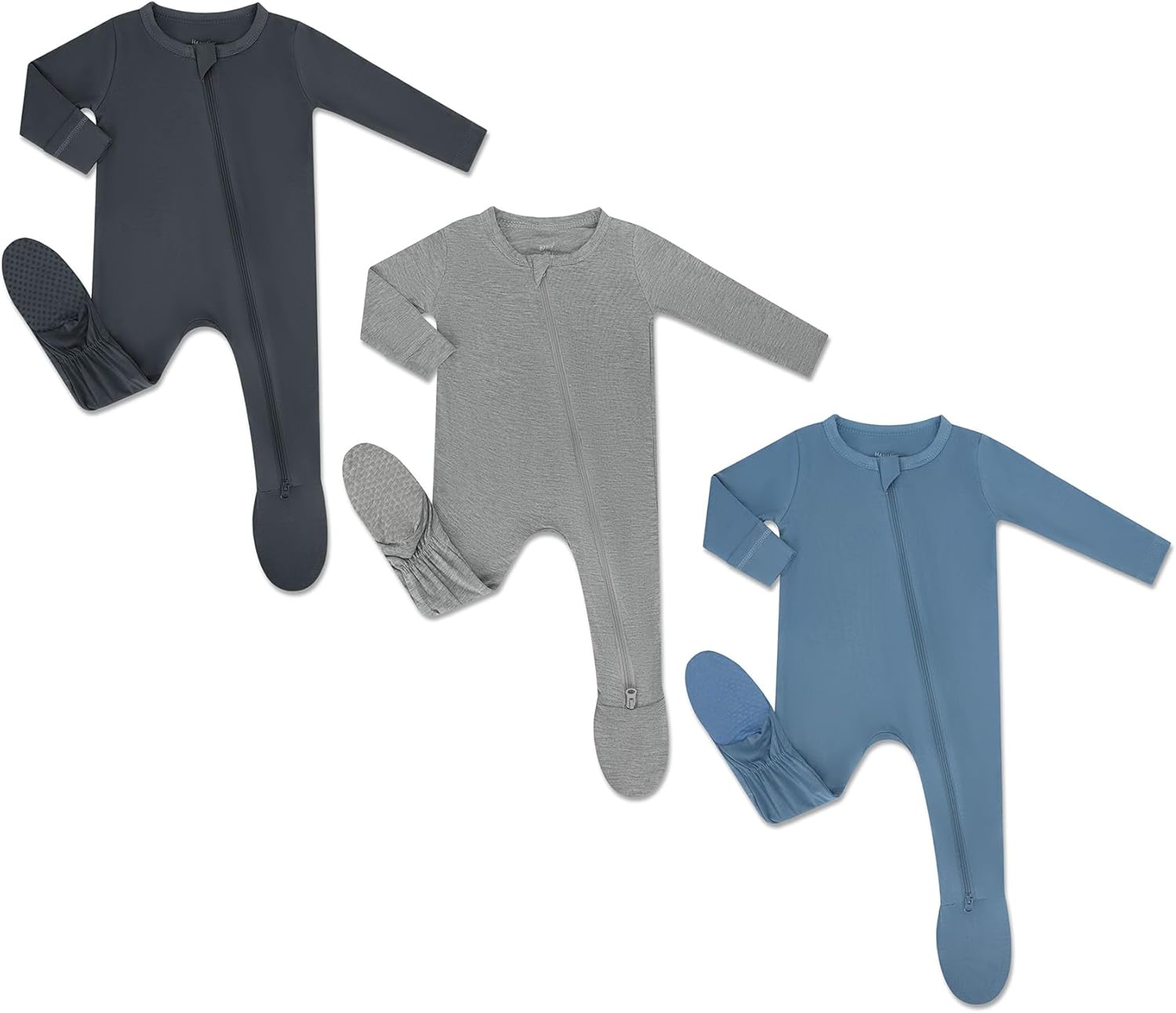 HAPIU Rayon from Bamboo Baby Footed Pajamas for Newborns