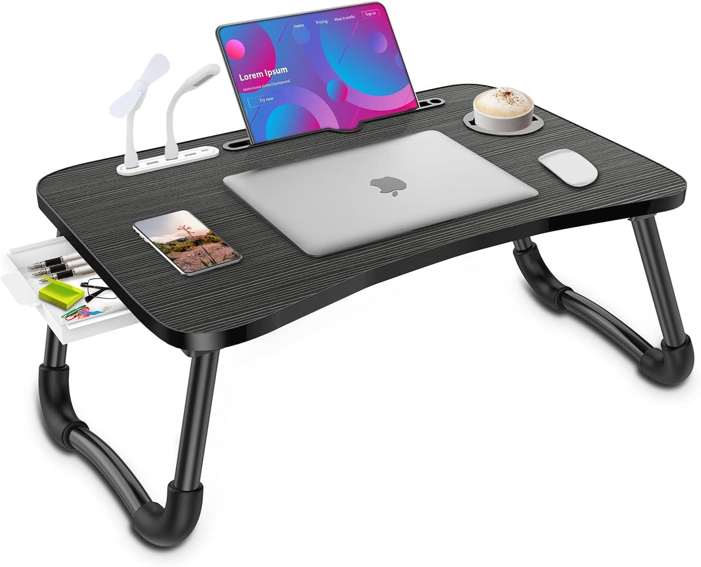 Zapuno Foldable Lap Desk: Portable Workstation