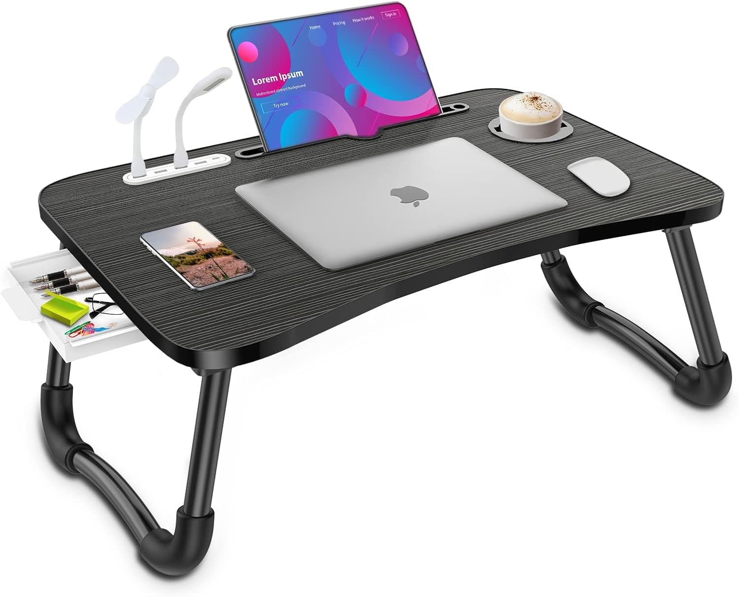 Zapuno Foldable Lap Desk: Portable Workstation