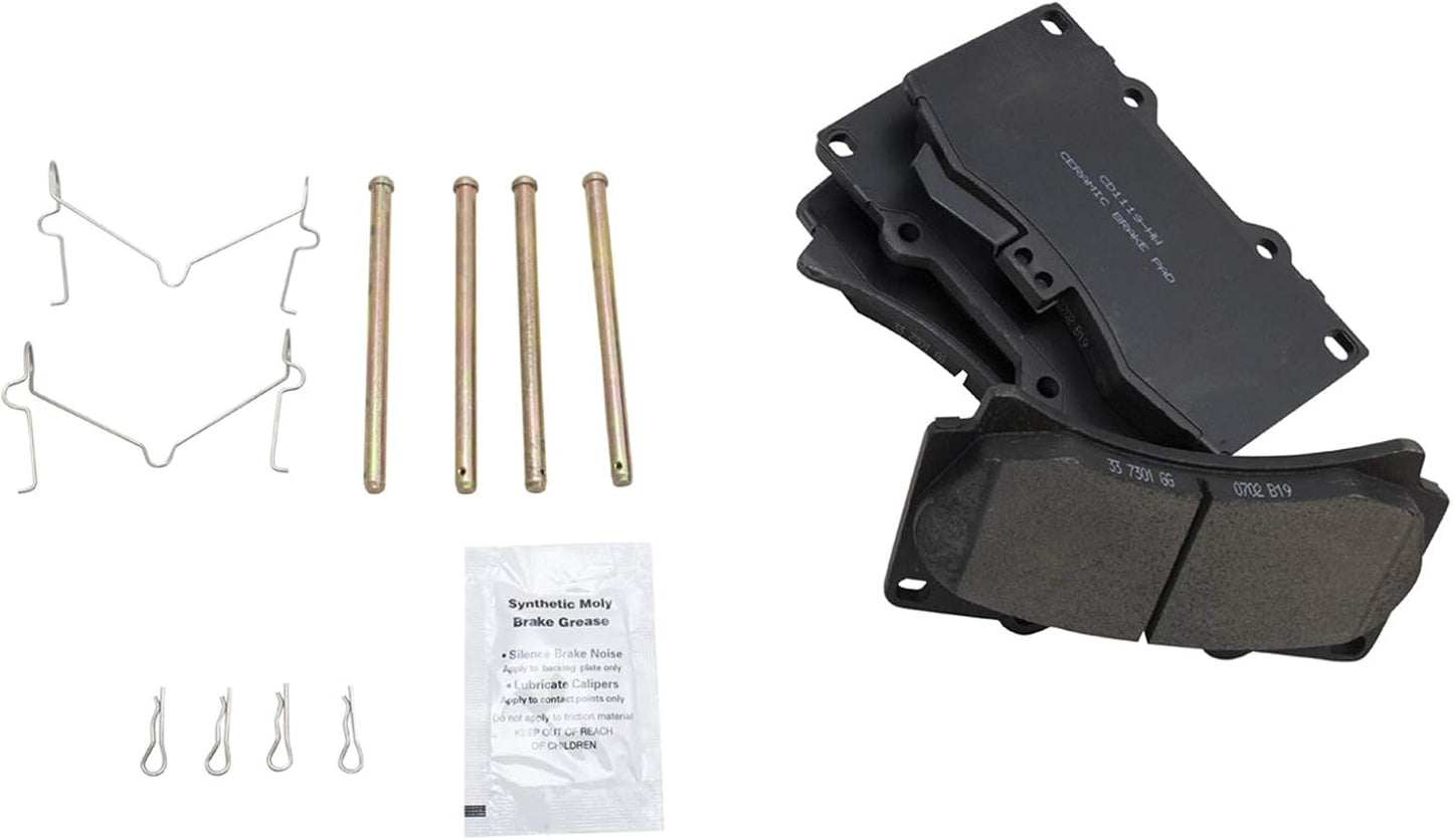 TRQ Front Brake Pads Ceramic for 2006-2010 Hummer H3 & H3T