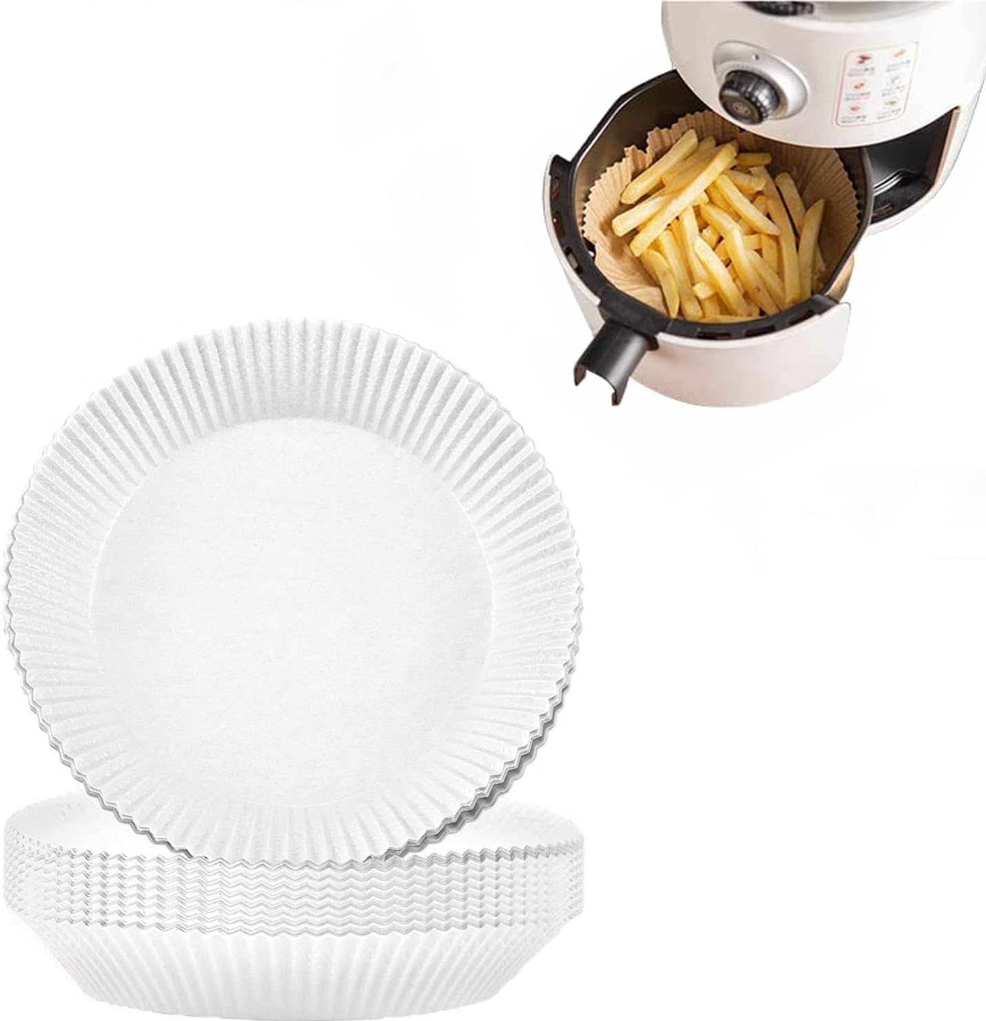 100 Disposable Air Fryer Liners for Perfect Cooking!