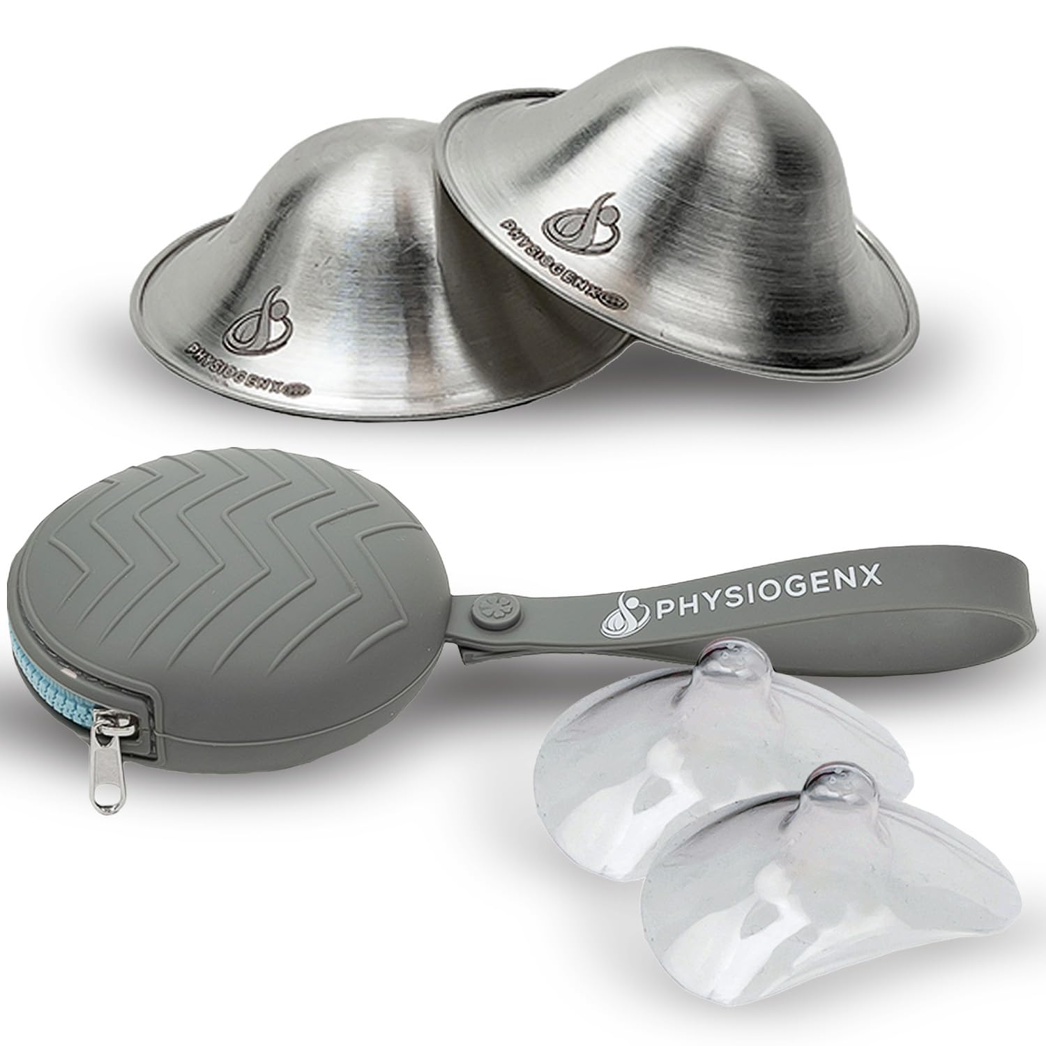 Silver Nipple Shield Breastfeeding Care Kit for Nursing Moms