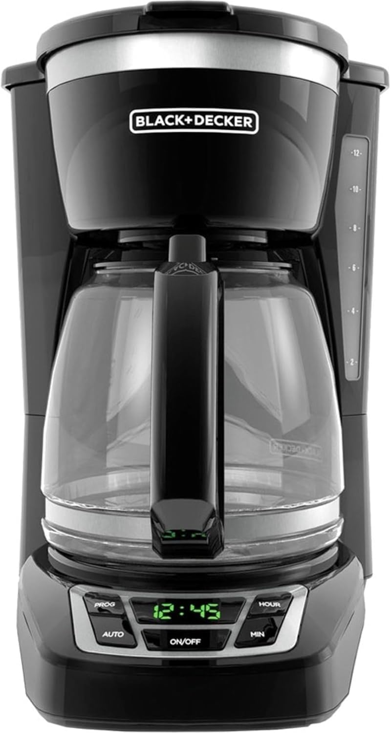 12-Cup Digital Coffee Maker with Programmable Features