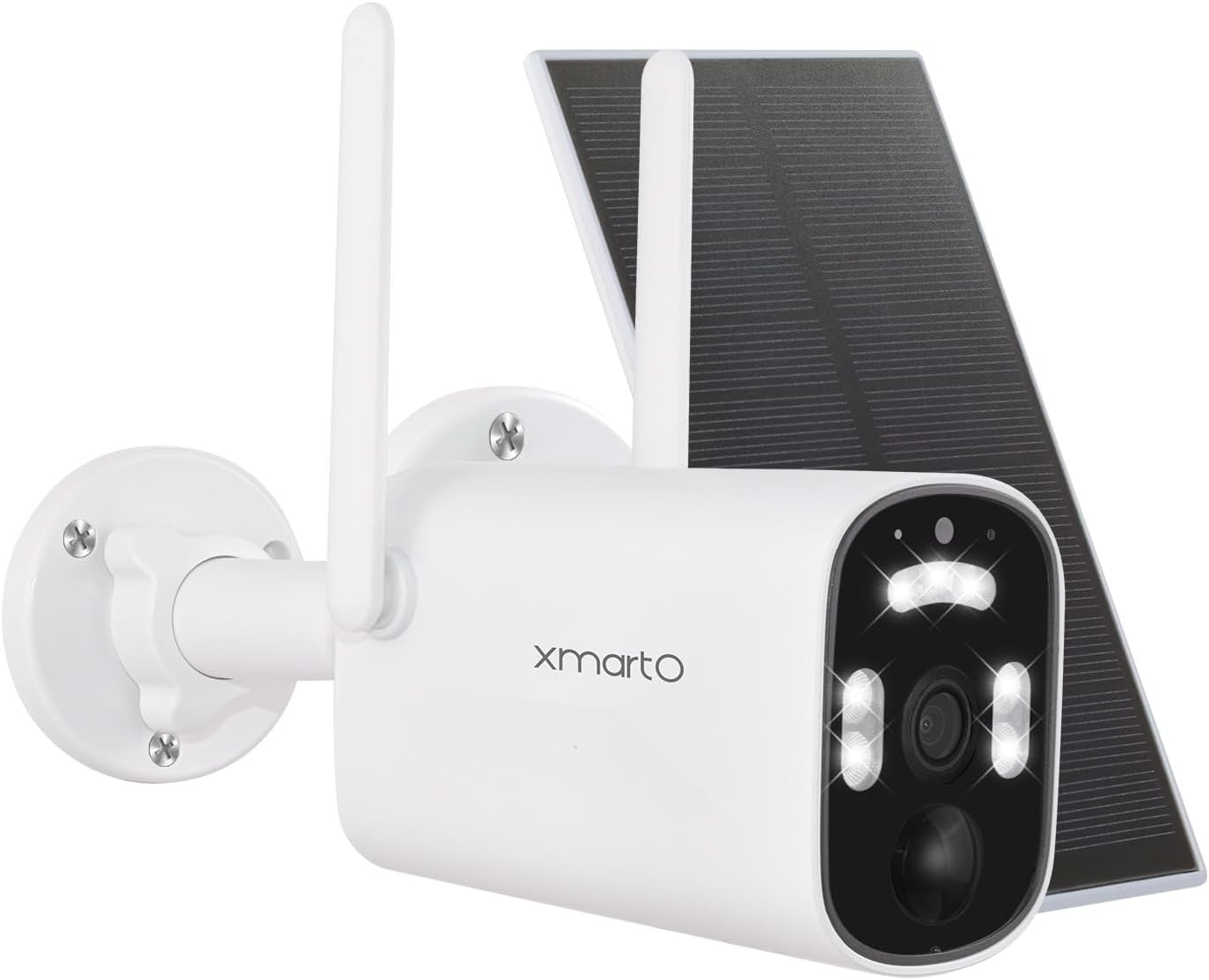xmartO 100% Wire-Free Solar PTZ Home Security Camera System