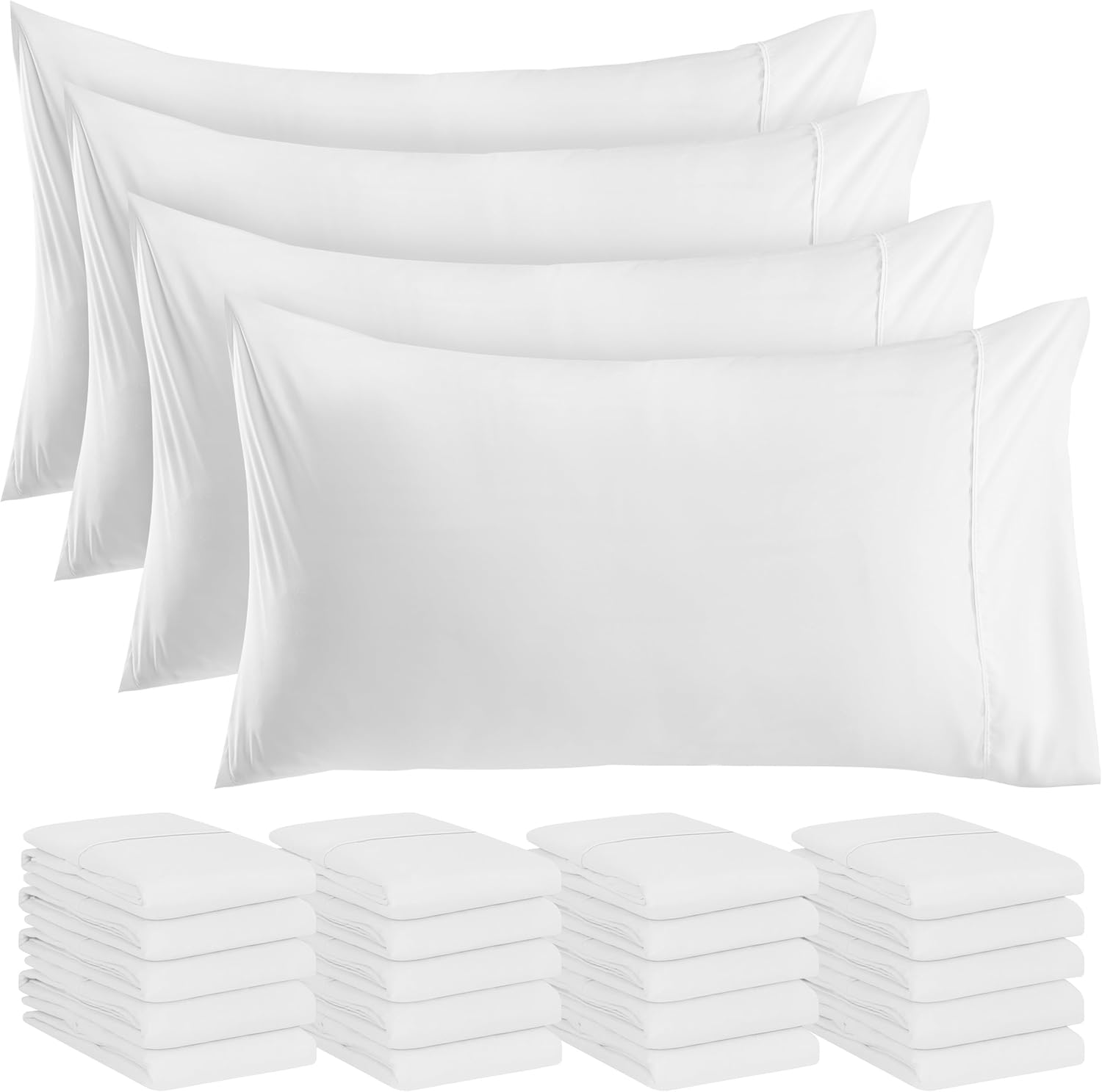 Utopia Bedding Queen Size Pillow Cases 24-Pack Soft Microfiber