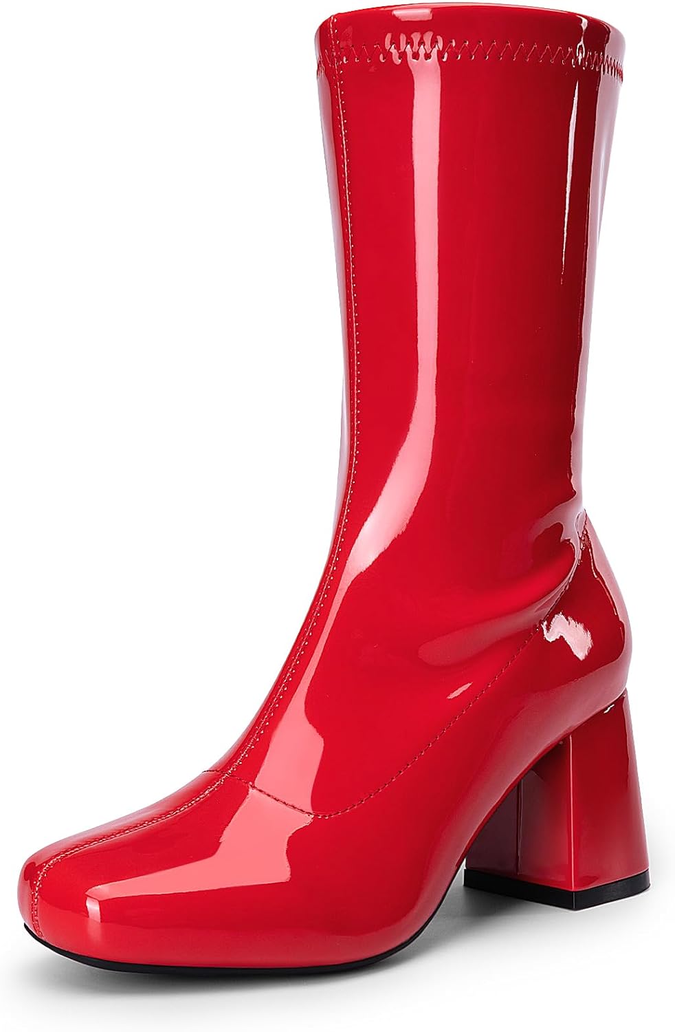 DREAM PAIRS Women's Mid Calf Gogo Boots for Stylish Comfort