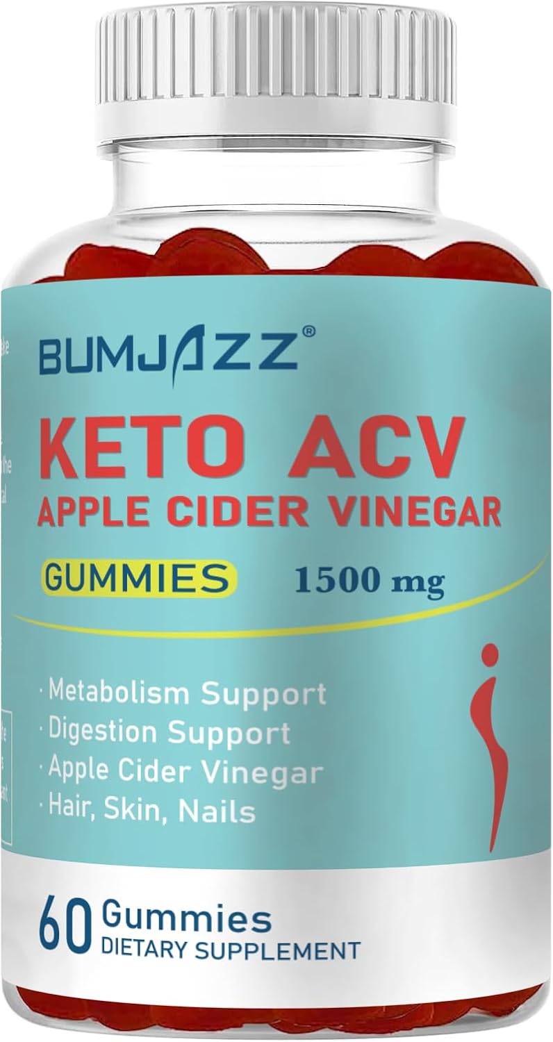 Metabolism-Boosting Keto ACV Gummies - Gluten-Free Formula - 1500mg