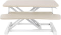26 in Sit-to-Stand Desk Converter with Keyboard Tray - Light Wood