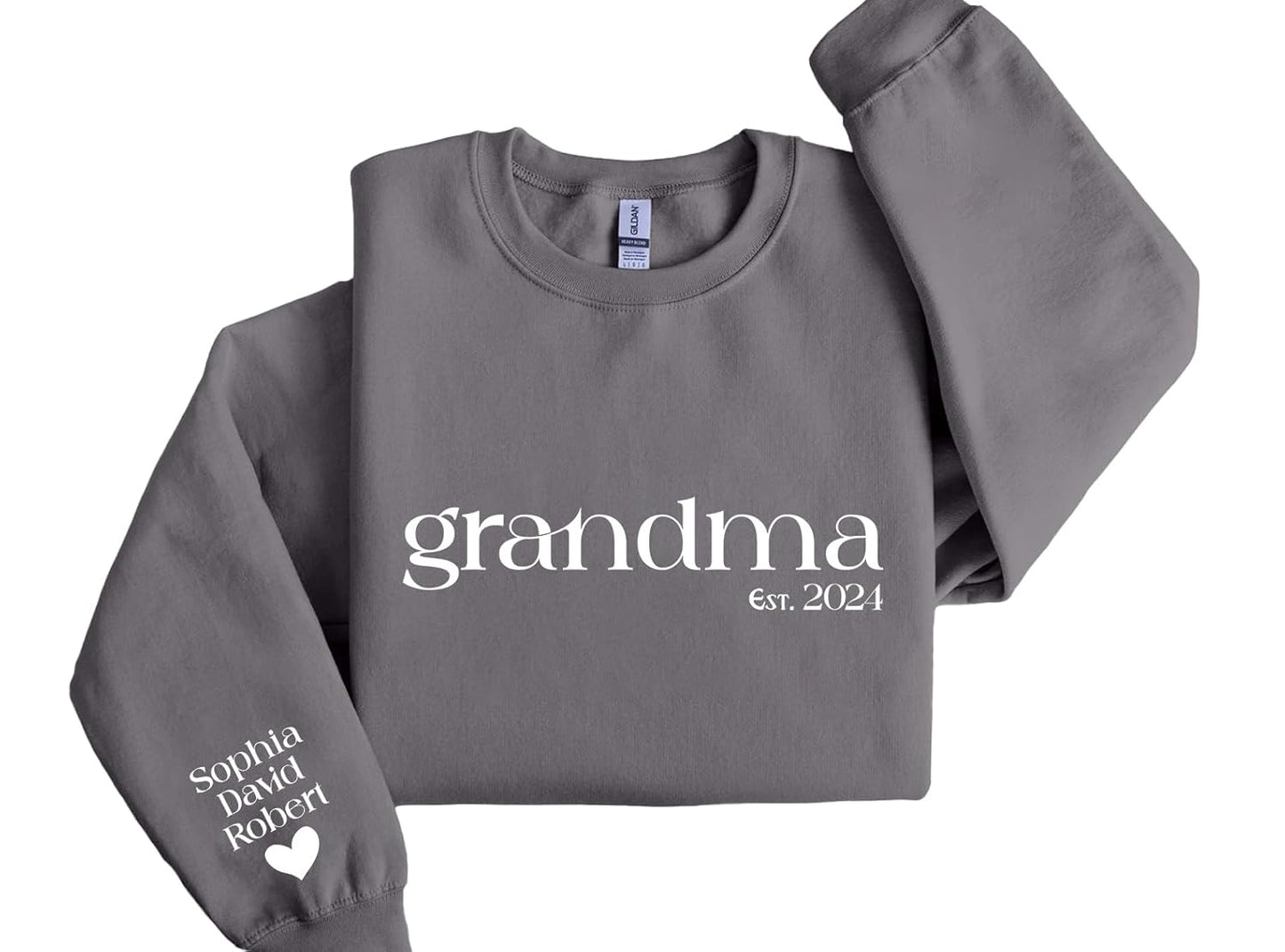 Custom Grandma Sweater with Grandkids Names - 7th Hill