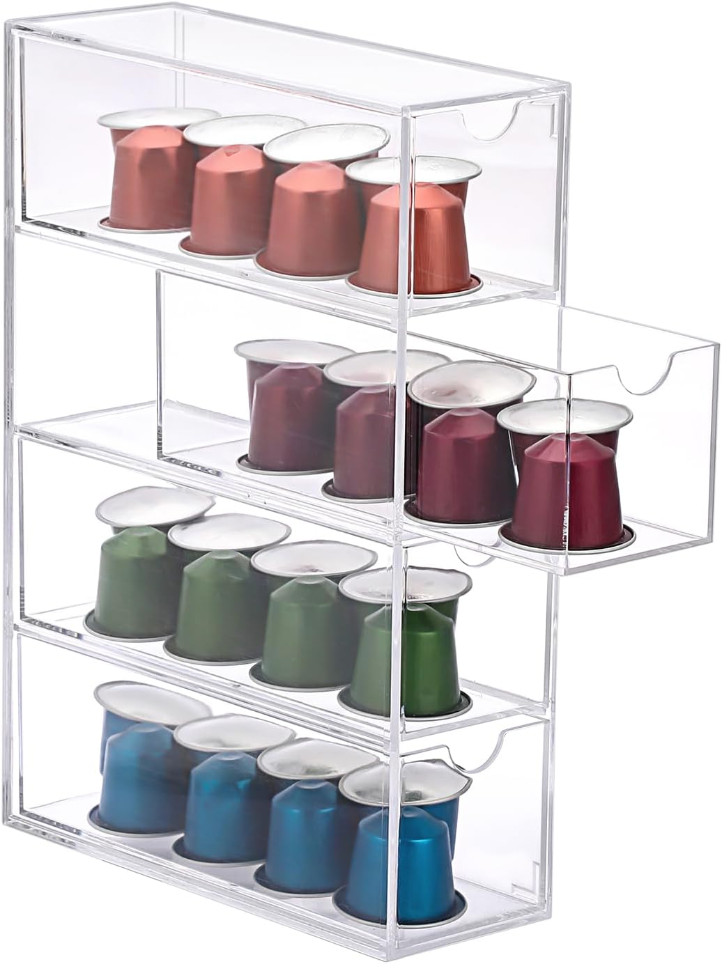 ELLDOO Acrylic Coffee Pod Holder - Organize with Style!