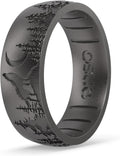 Enso Rings Etched Classic Silicone Rings - Etched Nature (Style 44V7)