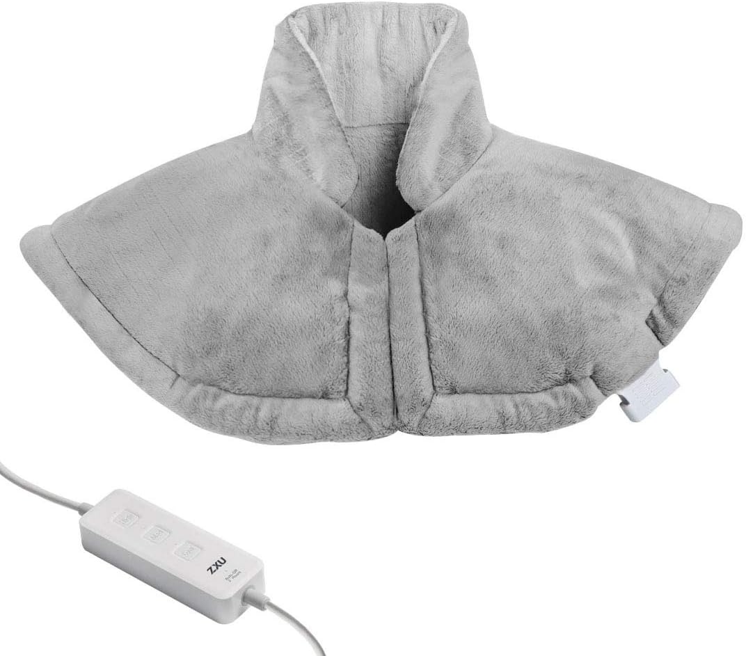 Moist Heat Neck & Shoulder Wrap - 3 Heat Settings, Auto Shut Off