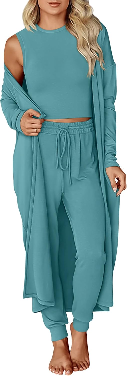 KIRUNDO 3 Piece Lounge Sets for Women Travel and Vacation Outfits
