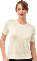Merino Wool Shirt Women - Lightweight 100% Merino Short Sleeve Tee 165