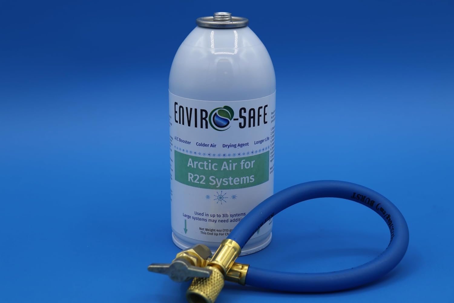 Arctic Air R22 Refill Can with Brass Hose - Enviro-Safe