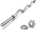 47in EZ Curl Bar for Weight Lifting, Gym and Home Use