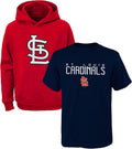 MLB Youth Boys St Louis Cardinals Hoodie & Tee Combo - Performance Set