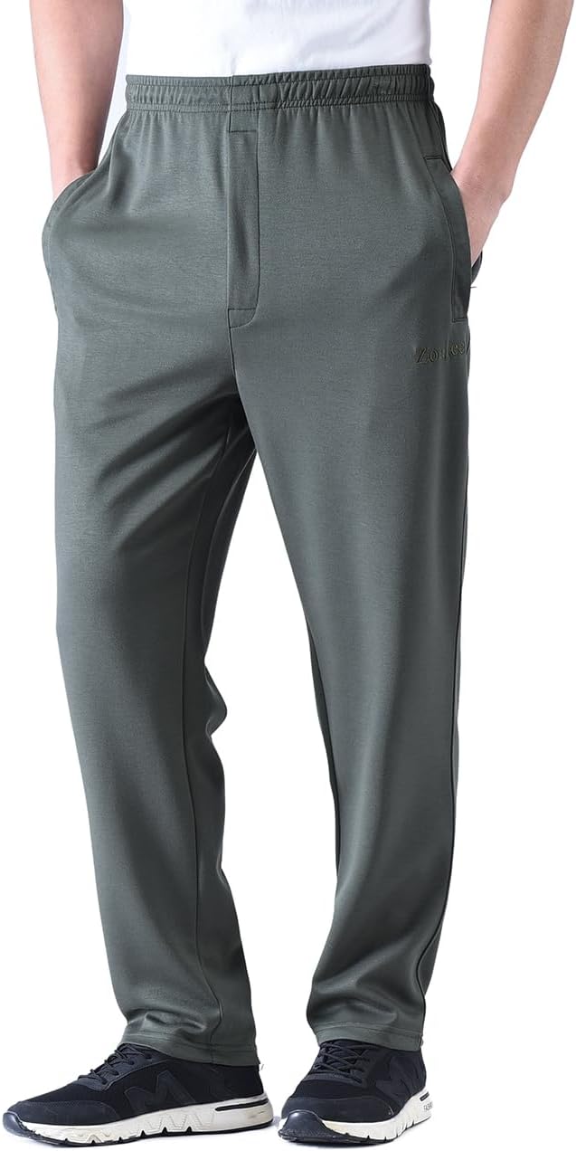 Zoulee New Men's Classic Drawstring-Waist Jogger Pants Review