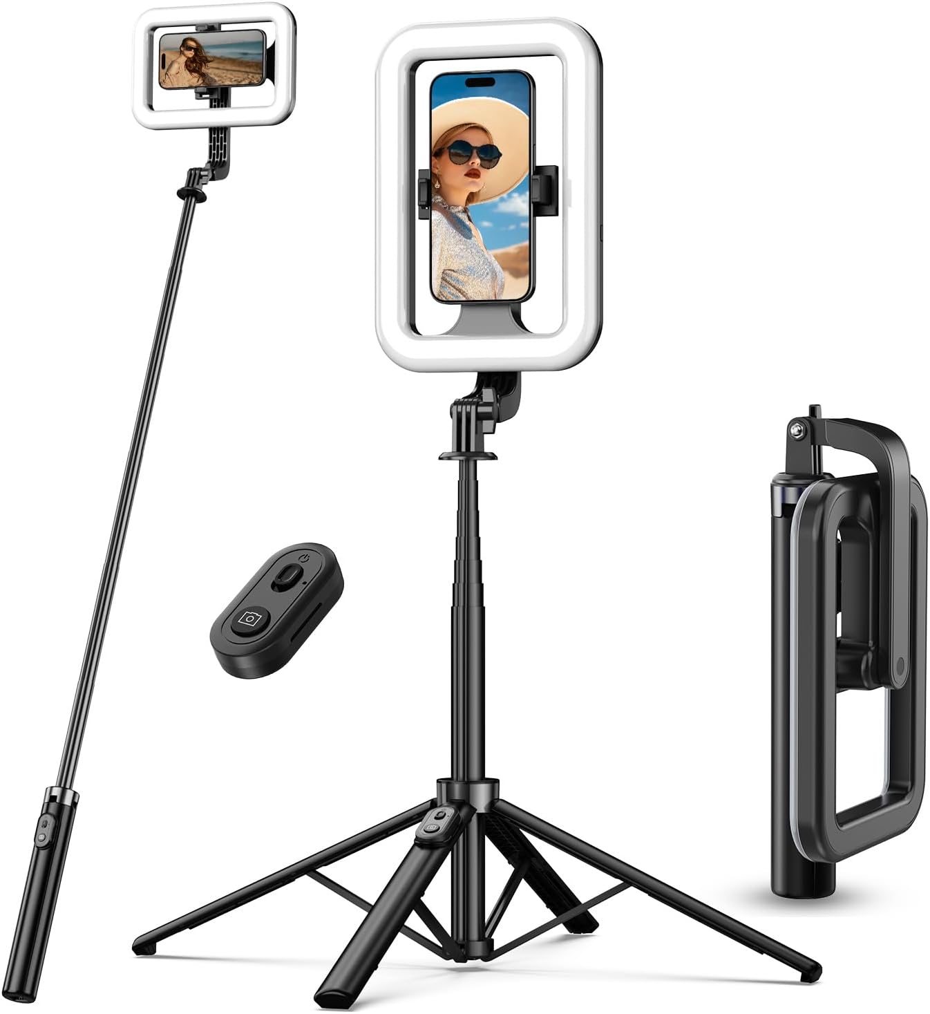 M MYBAT PRO Selfie Ring Light with 72in Tripod Stand for Perfect Shots