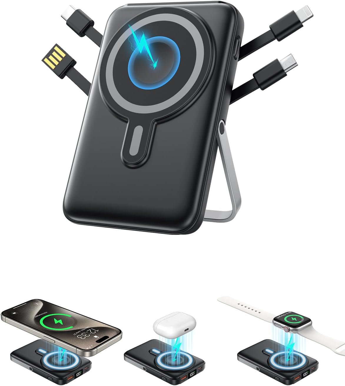 Fast Charging Magnetic Power Bank - Stay Powered On-The-Go!