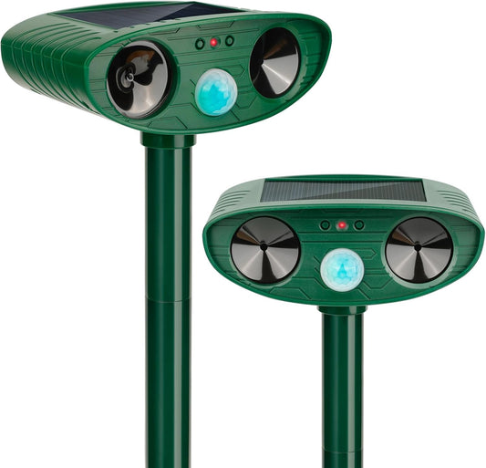 2024 Solar Ultrasonic Repellent Defender for Rodents & More