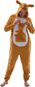 Unisex Adult Animal Onesie Pajamas Slim Fit Halloween (Style Y6YG)