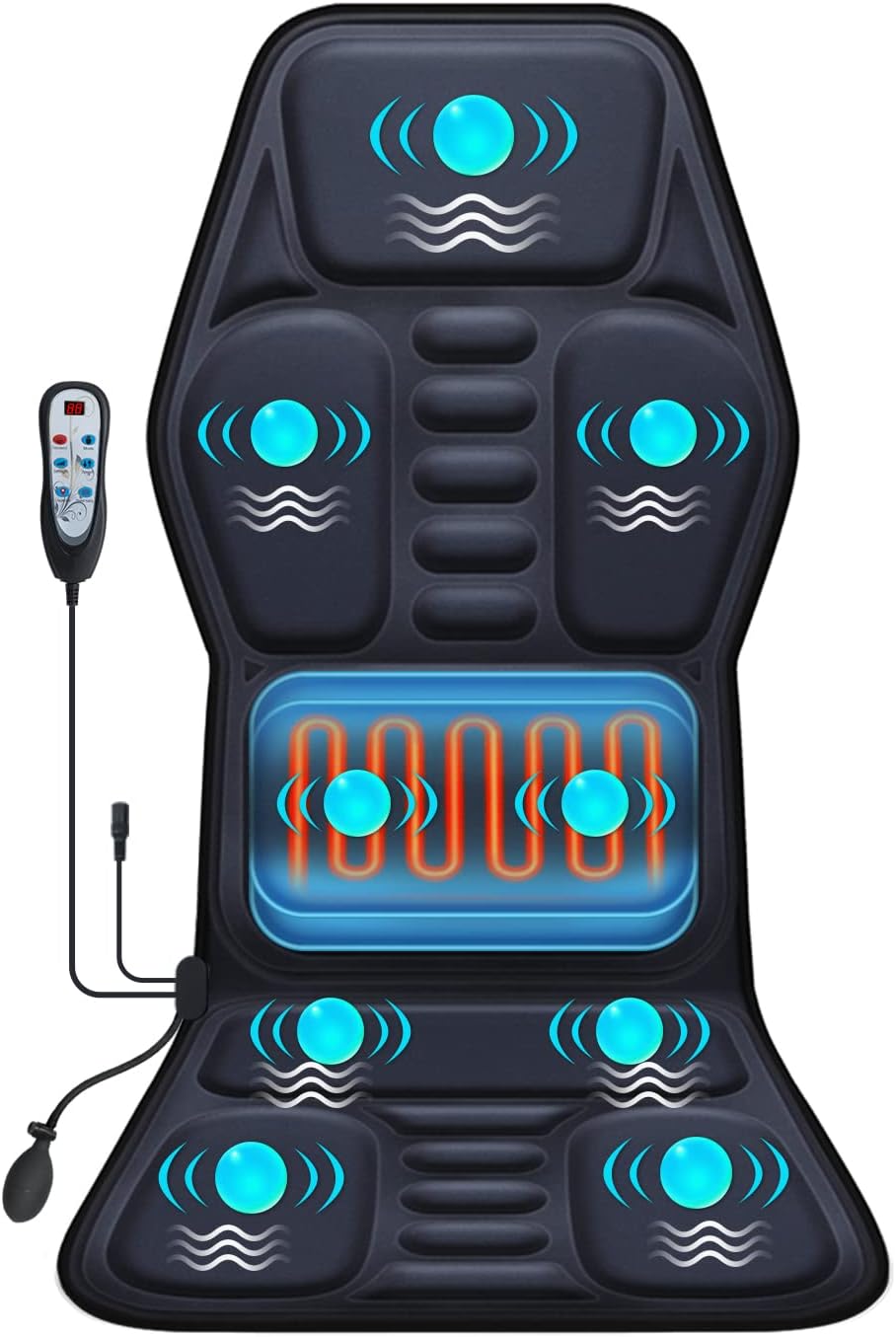 9-Style Heat Massage Cushion - Stress Relief Power
