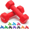 Portzon Neoprene Dumbbells Set of 2 in 10 Color Options