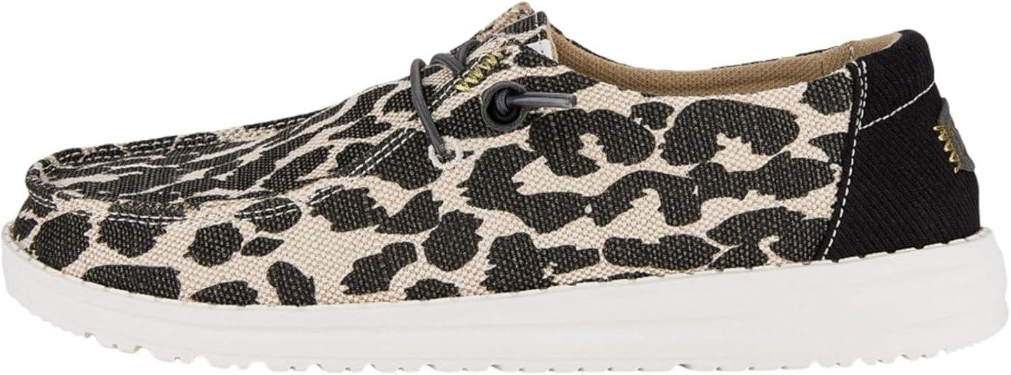 Hey Dude Wendy Leopard Sparkle Shoes for Ultimate Comfort