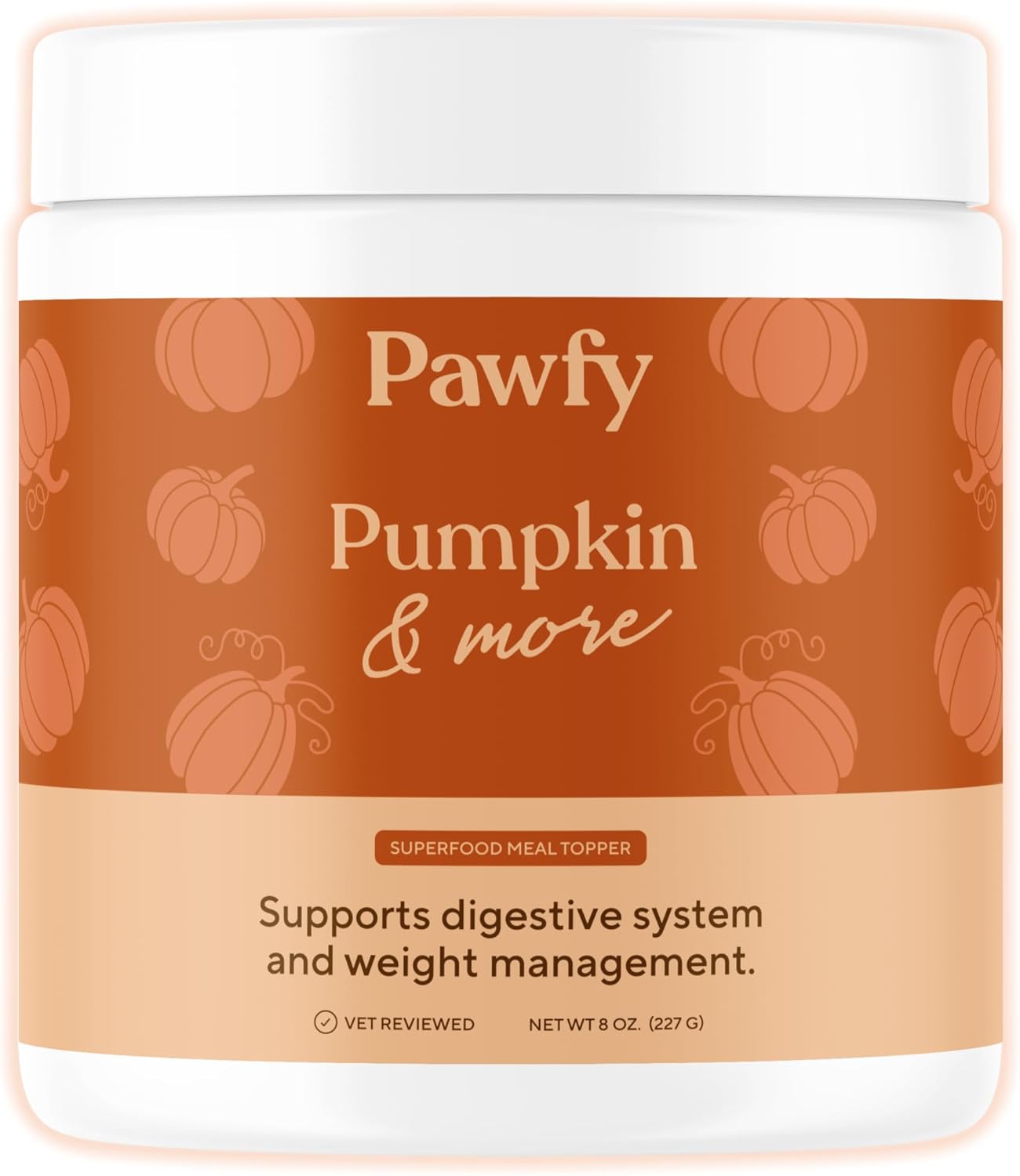 Pawfy Pumpkin for Dogs - Natural Fiber Supplement for Digestion