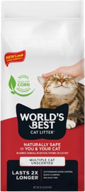 World's Best Cat Litter for Multiple Cats - Unscented & Natural