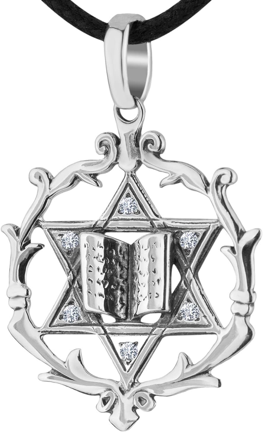 925 Sterling Silver Jewish Star of David Necklace for Men Women