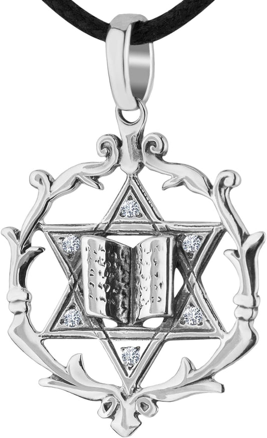 925 Sterling Silver Jewish Star of David Necklace for Men Women