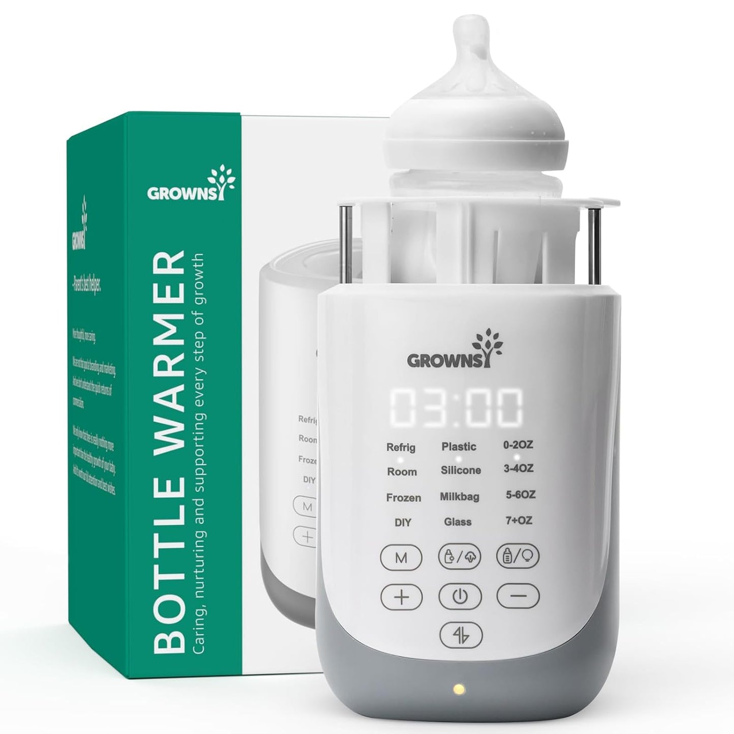 GROWNSY Nutri Bottle Warmer with Auto-Lift Feature for Parents