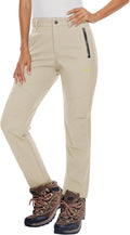MAGCOMSEN Women's Fleece Lined Waterproof Snow Ski Pants - Warm Shoes