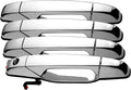 Exterior Door Handle Chrome 4 PCS Front Rear Driver & Passenger
