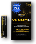 VENOM8 2TB NVMe Gen4 M.2 SSD for PS5 & Gaming PCs - Up to 7400MB/s