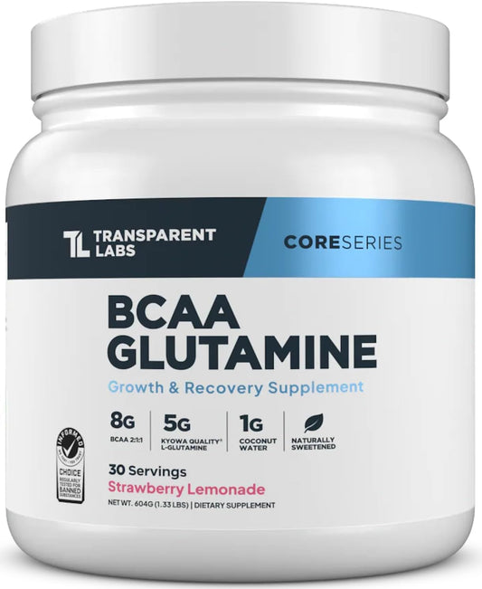 Transparent Labs BCAA Glutamine for Muscle Growth & Recovery