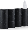 Car Tissue Holder 4 Pack - Cylindrical Cup Holder Tissues for Cars