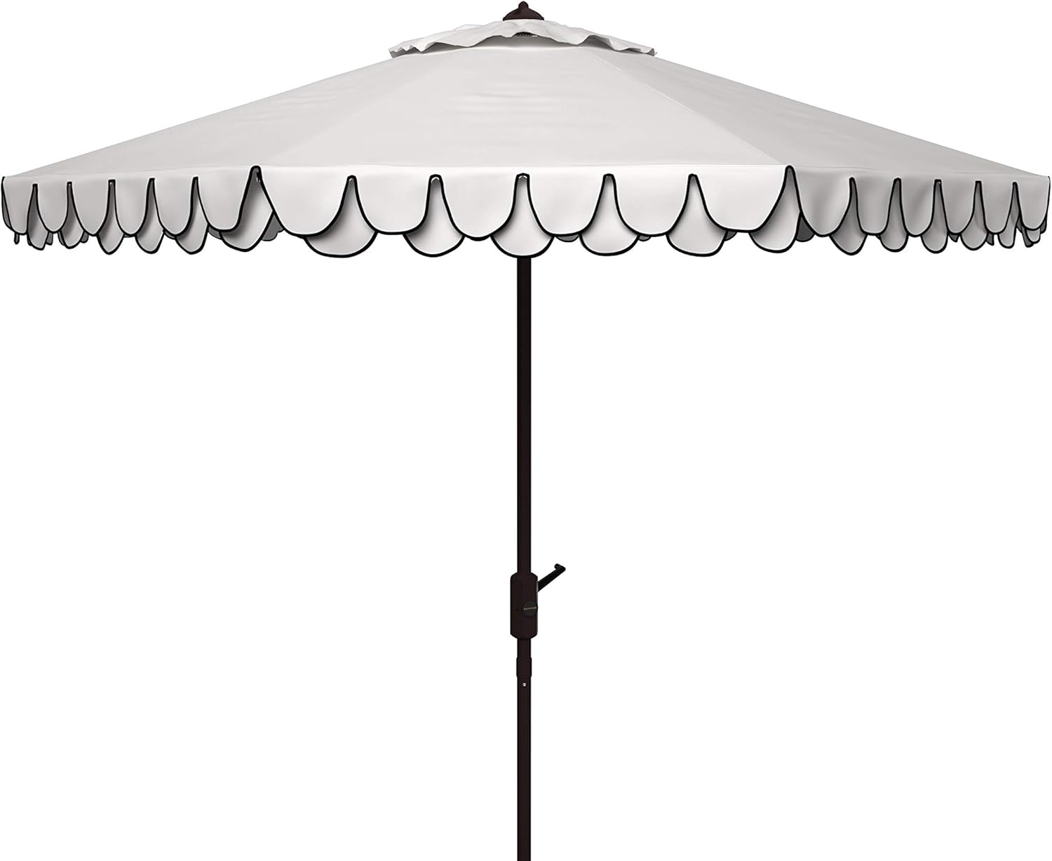 SAFAVIEH 9ft Outdoor Patio Umbrella with Chic Design Details