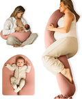 5-in-1 Pregnancy Pillow with Cooling Cover for Ultimate Comfort