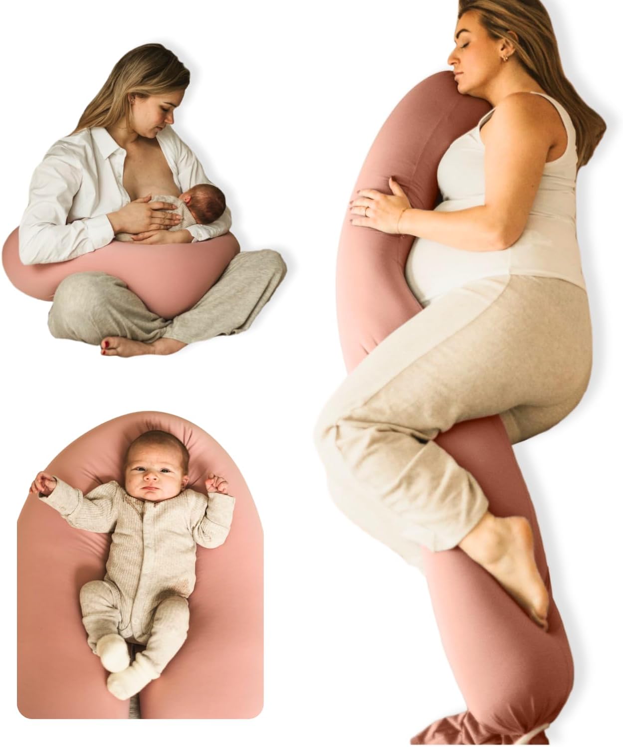 5-in-1 Pregnancy Pillow with Cooling Cover for Ultimate Comfort