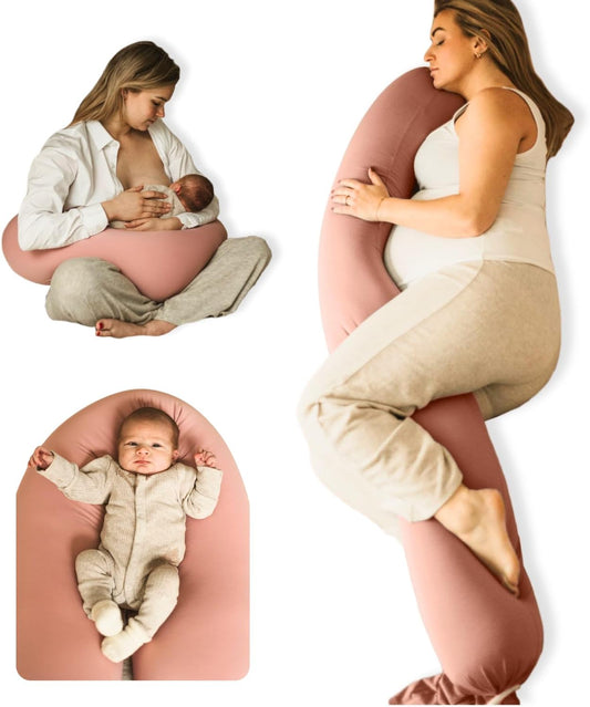 5-in-1 Pregnancy Pillow with Cooling Cover for Ultimate Comfort