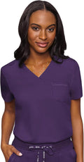 Med Couture V-Neck Scrub Top MC7448 - Modern Tuck-in Comfort Jewelry