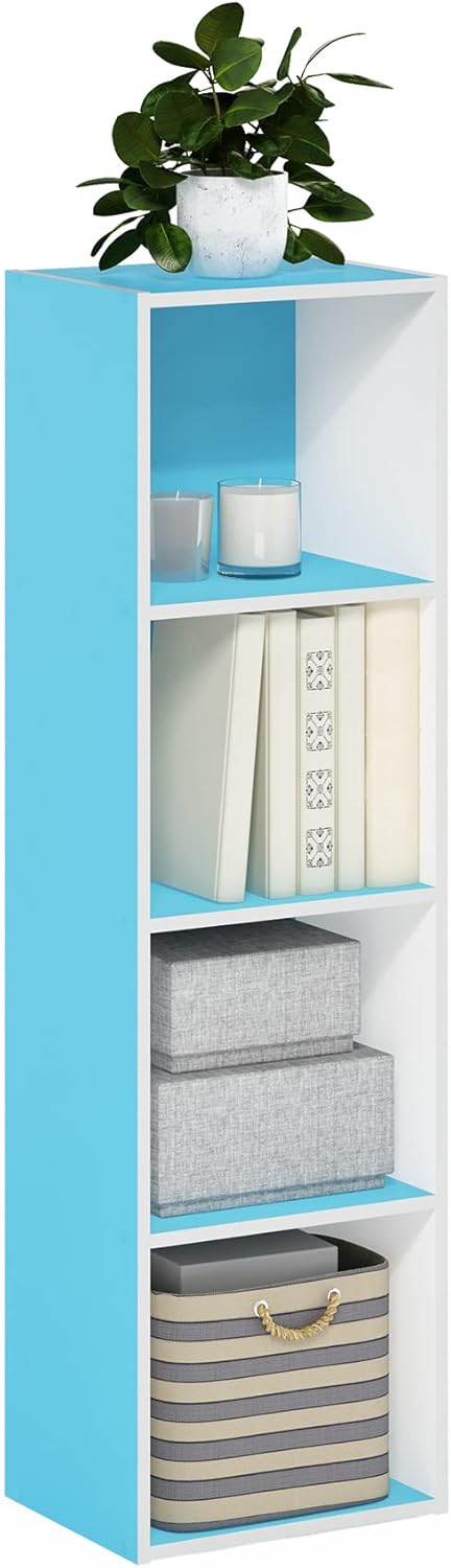 Furinno Luder Bookcase: Stylish 4-Tier Storage Solution