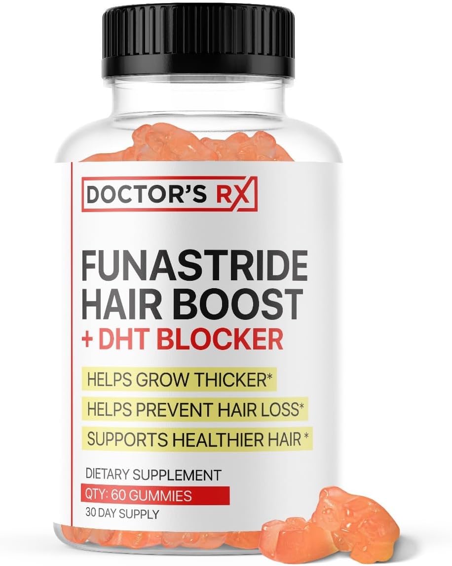 Doctor's RX Funastride Hair Boost Gummies for Thicker Hair