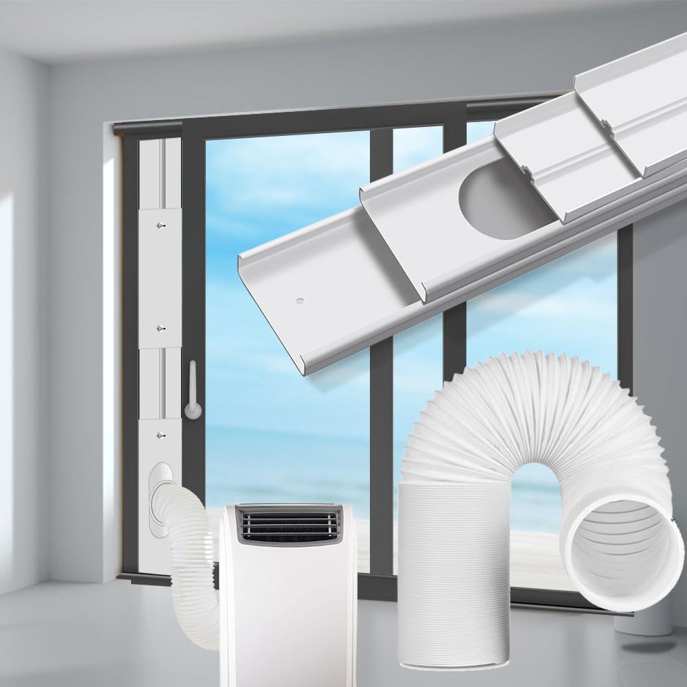 gulrear Portable AC Sliding Door Vent Kit | Max Length 95 Hose
