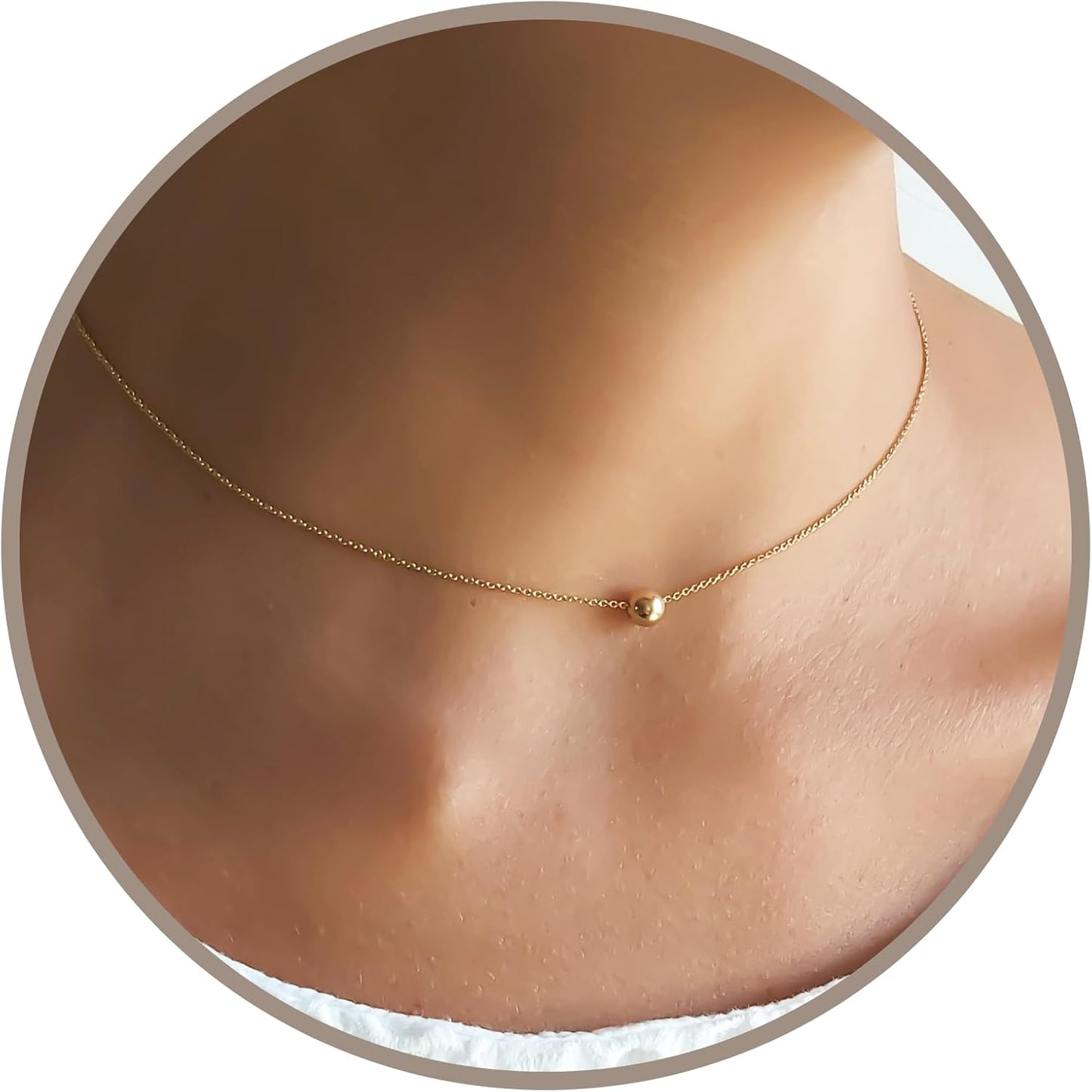 Annika Bella Choker Necklace for Women - Sterling Silver/Gold