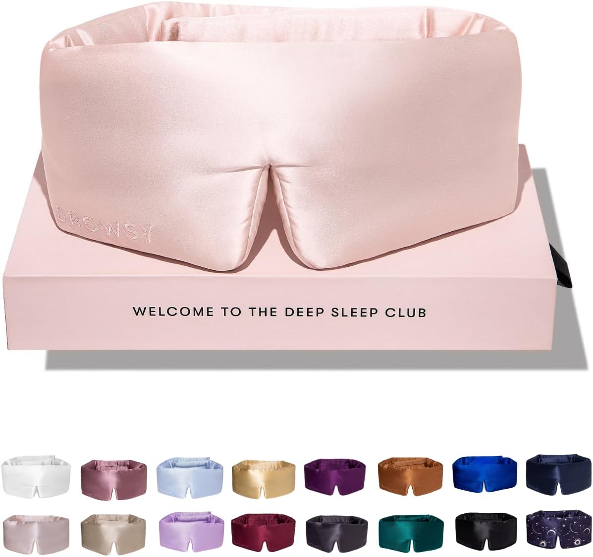 DROWSY Silk Sleep Mask - Luxurious Padded Cocoon for Sleep