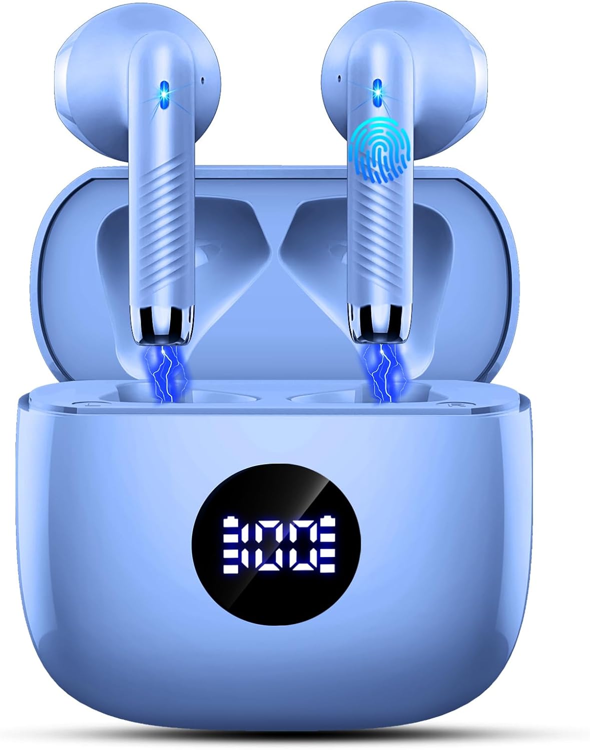 Wireless Earbuds with Bluetooth 5.4 and Noise Cancelling Mics